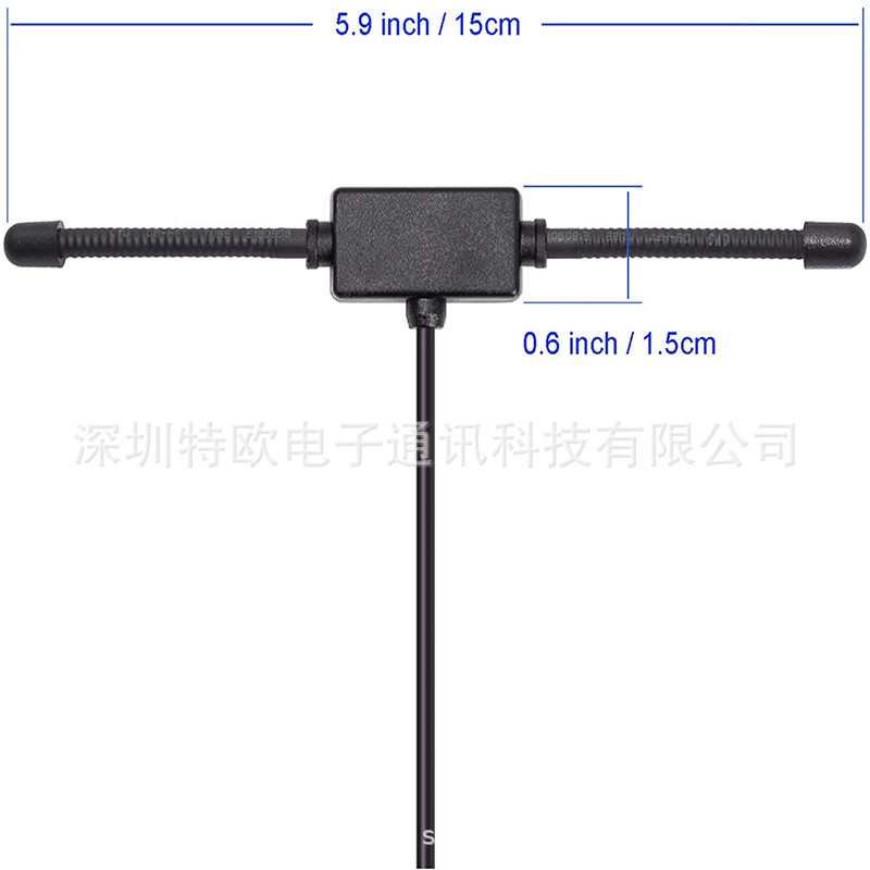 Am/Fm 433Mhz Horn Antenna Is Suitable for Vehicles, Horn T-Type Car Radio Stereo Antenna