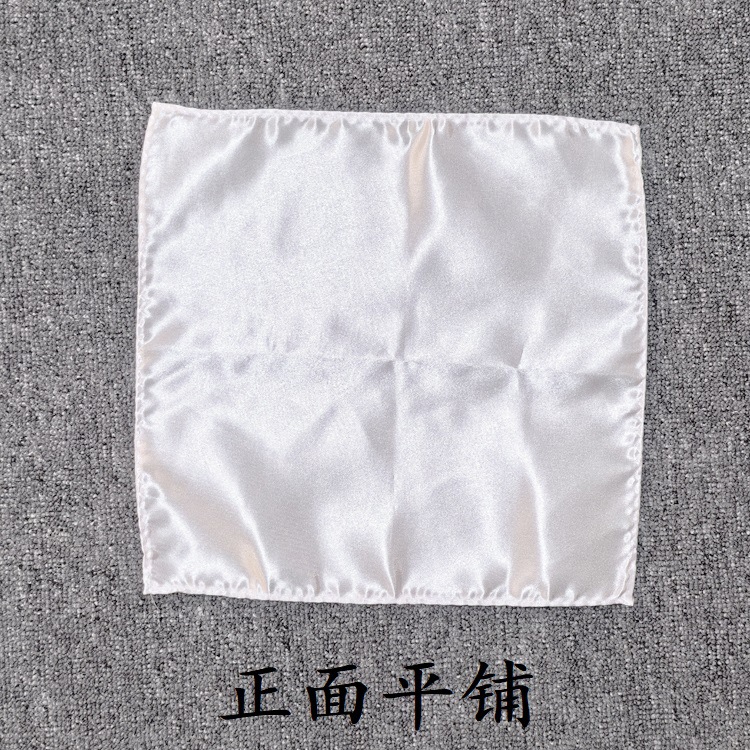Men's Solid Color Pocket Square 30cm Suit Small Square Scarf Wedding Party Dress Handkerchief Chest Scarf Men's Satin European and American Style