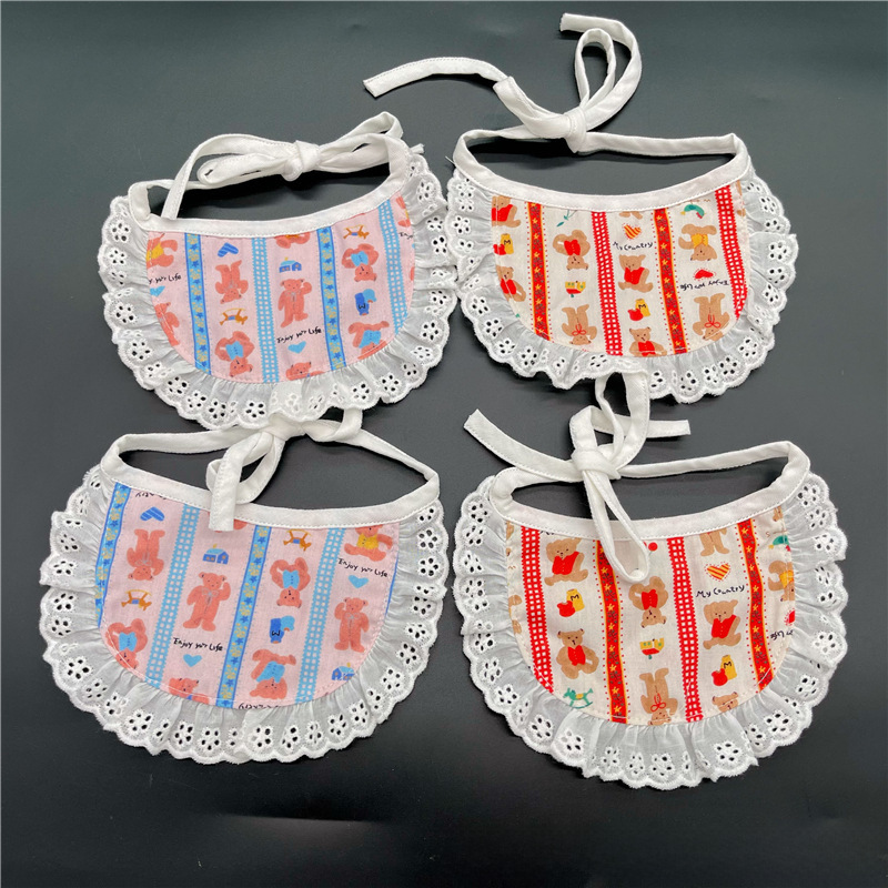 New Cat Dog Bib Fresh Cute Accessories Pet Jewelry Short Teddy Dog Christmas Slippery Towel