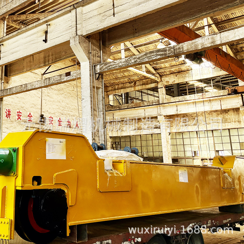 Specialized Steel Ladle Car for Handling Slag, Over-Span Steel Drag Cable Track Flat Car, Z Track Car for Sale, Dedicated for Steel Ladle Turntable