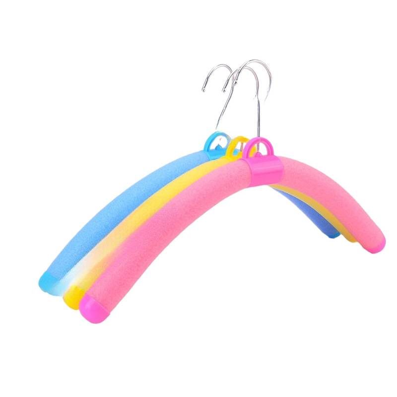 Children's Colorful Foam Hangers, Sponge Hangers, Clothing Store Hangers, Can Be Bent Freely, Recommended for Street Stalls