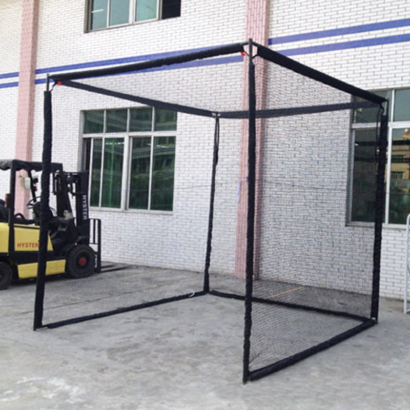 Square Structure Golf Ball Gate Easy Folding Portable Golf Ball Gate with Frame and Net