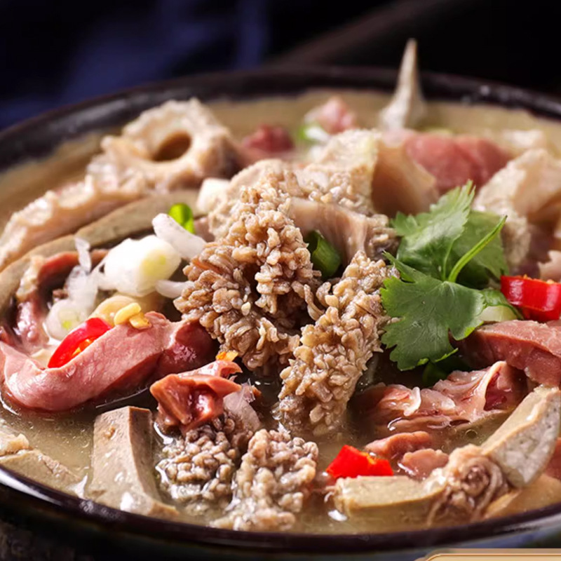 Inner Mongolia Specialty Spicy Lamb Tripe Original Flavor Lamb Tripe Soup 250g Complete Set Ready-To-Eat Whole Set of Cooked Lamb Tripe and Lamb Tripe