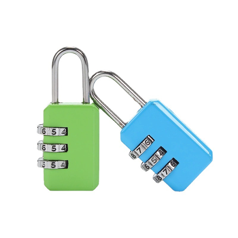 Zinc Alloy Cartoon Padlock School Bag Luggage Gym Wardrobe Door Password Lock 3-digit Luggage Password Padlock