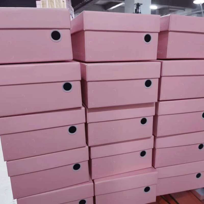 Manufacturers to Produce Shoe Box Colorful Molding Pink Women's Shoe Box Packaging Handmade Box