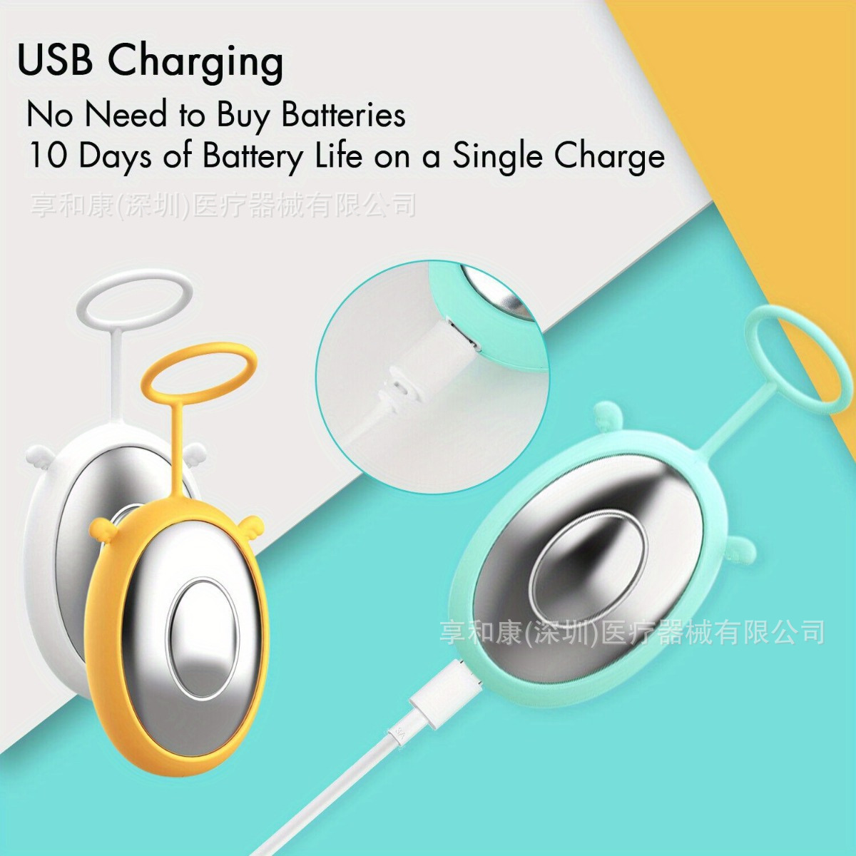 Cross-Border Charging Smart Angel Sleep Device Zmy-01 Pulse-Assisted Hand-Held Sleep Device to Relieve Worries and Quickly Fall Asleep