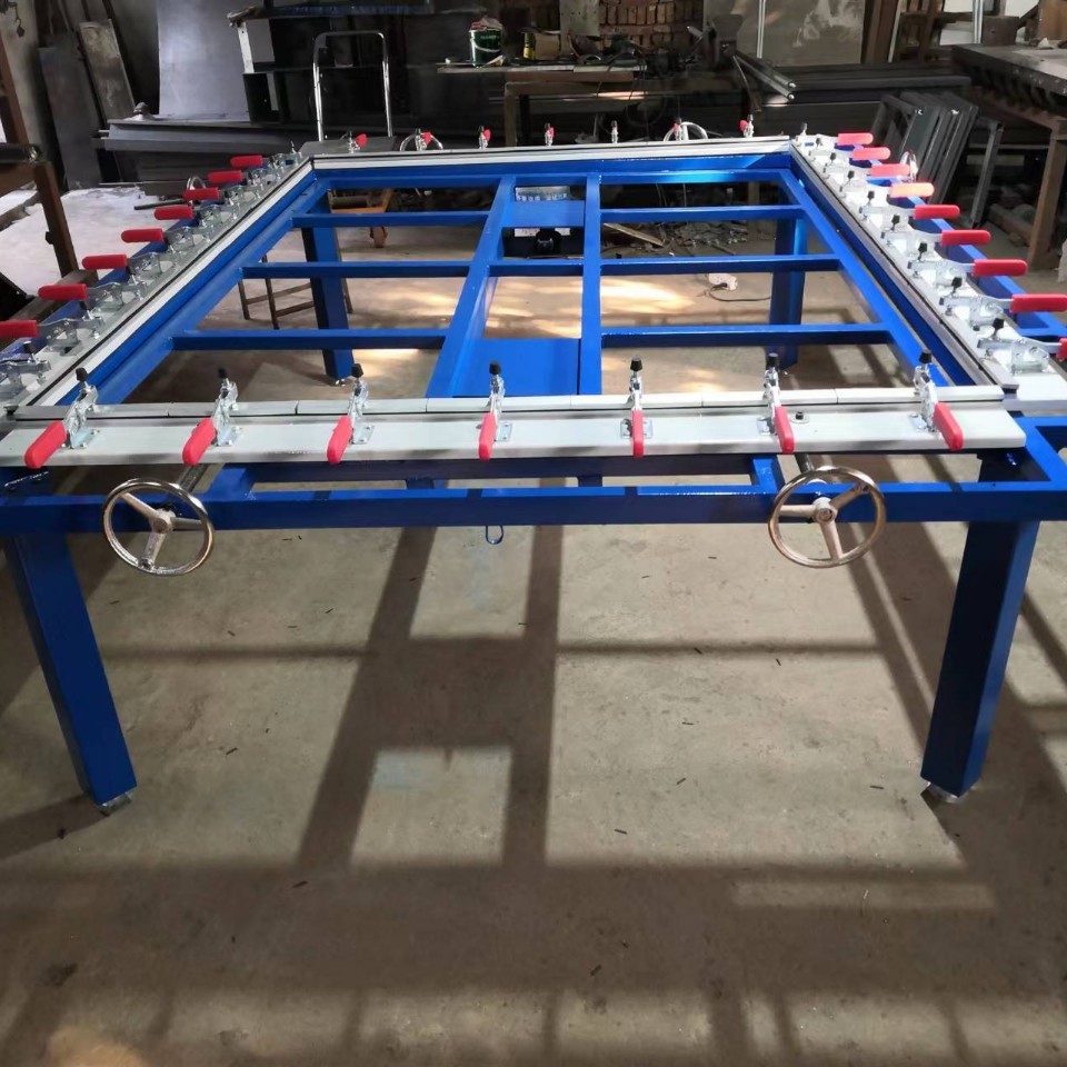 Simple Screen Tensioning Machine Available from Stock, Manual Chuck Screen Tensioning Machine, High Quality and Low Price