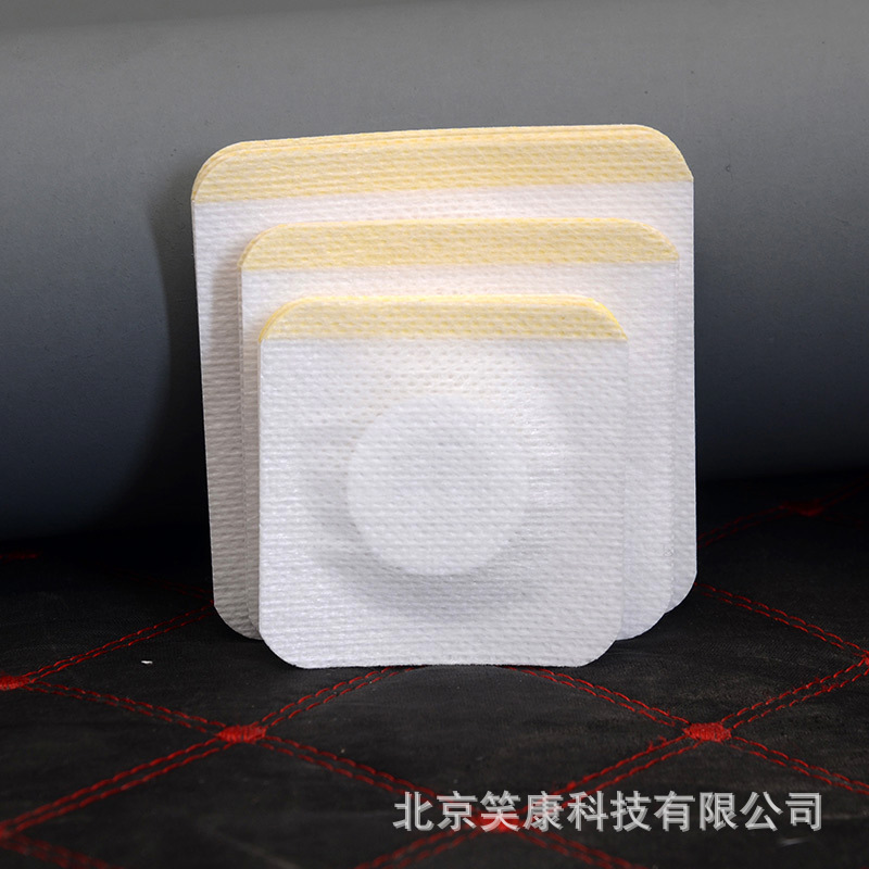 Non-woven blank paste acupoint application spunlace cloth plus ring fixed three-volt paste breathable glue paste plaster empty paste wholesale