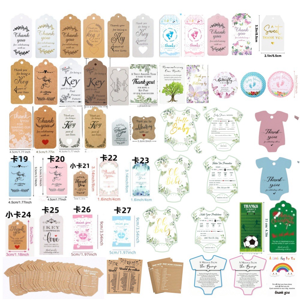 Кросс-бодрствующие взрывы, все виды бумажных ярлыков в наличии, оптовая продажа благодарственных карточек, упаковка, этикетка, подарочная благодарственная карточка