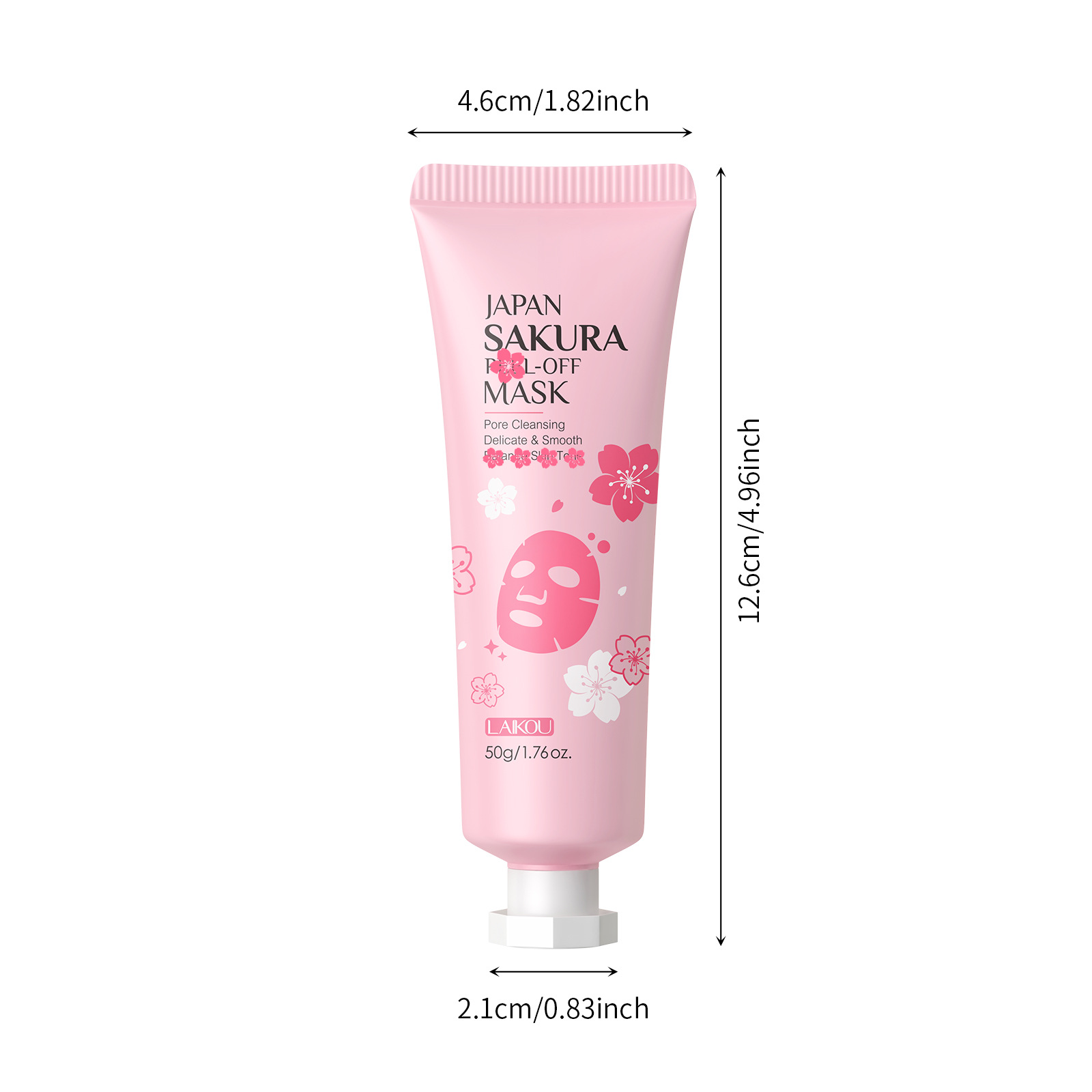 Temu Version Laikou Laikou Cherry Blossom Peel-Off Mask 50g (Tose) Cleans Pores Export Facial Mask Skin Care