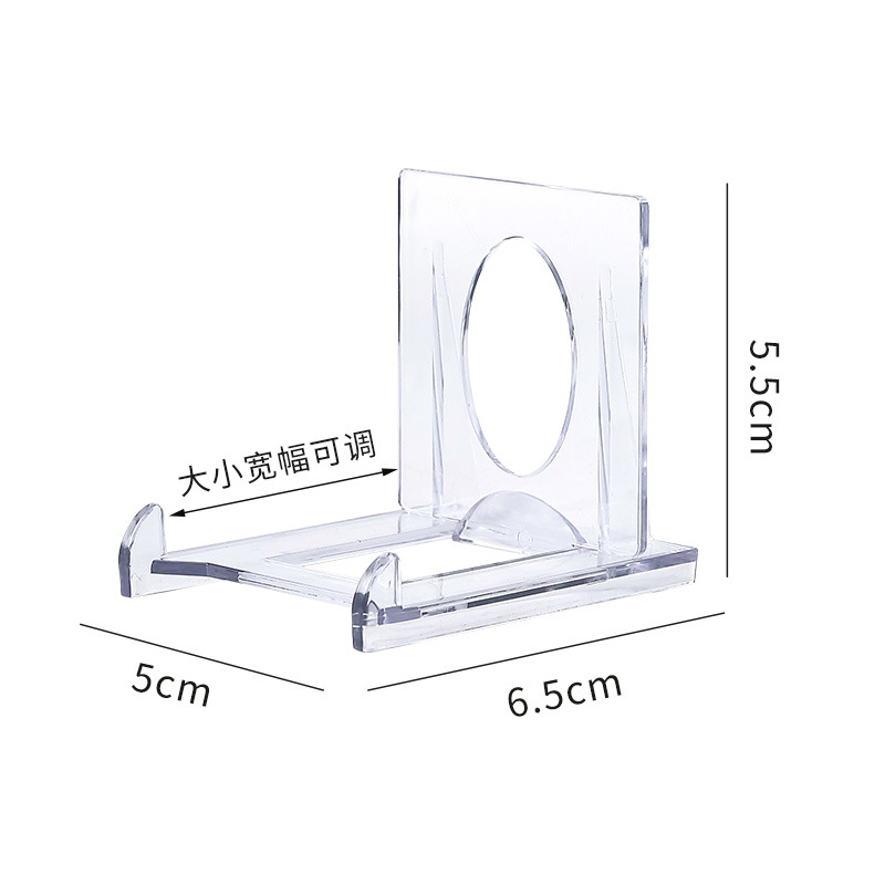 Transparent Bracket Card Tile Display Stand Acrylic Tripod Removable Adjustable Card Tile Bracket