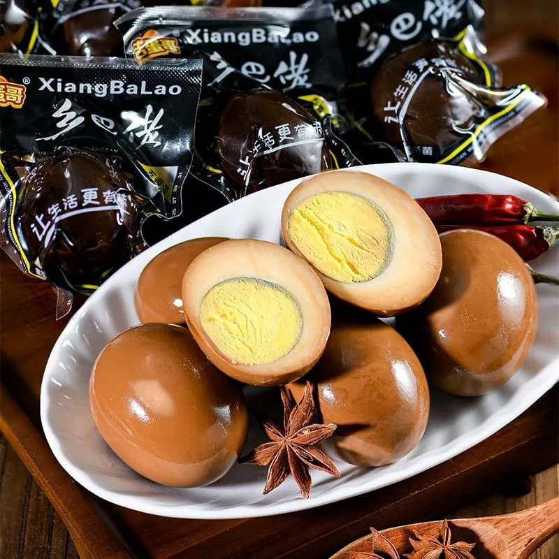 Country-Style 30G/Piece Braised Egg Instant Noodle Companion Braised Snack Individually Packaged Braised Egg Wholesale High-Protein with Braised Flavor