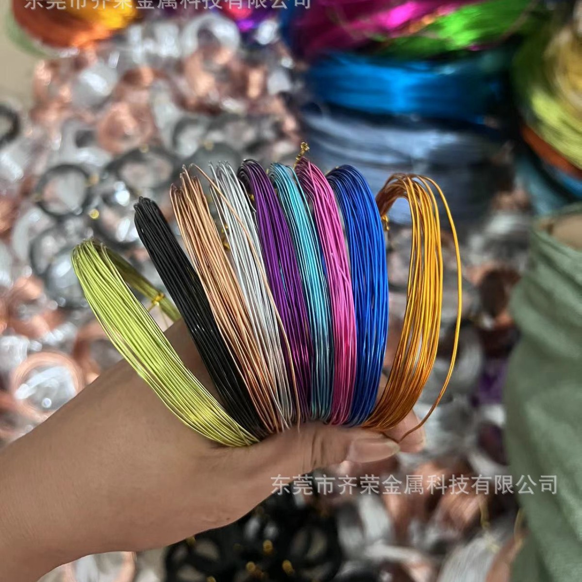 Cross-Border Hot Selling Colorful Aluminum Wire DIY Hand-Woven Crafts Shaped Soft Aluminum Wire Factory Wholesale Aluminum Wire