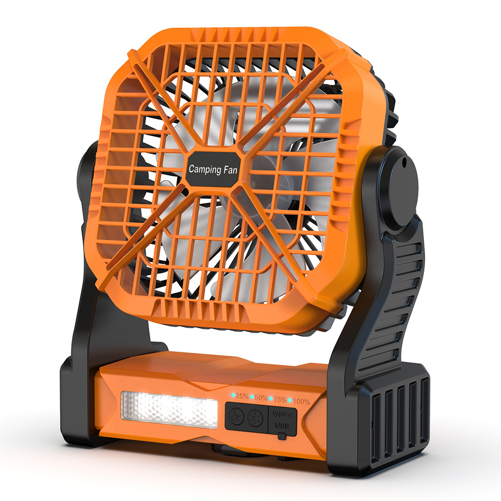 Solar Fan Outdoor Camping Portable Rechargeable Fan Ultra Long Battery Life USB Tent Camping Fan Sample