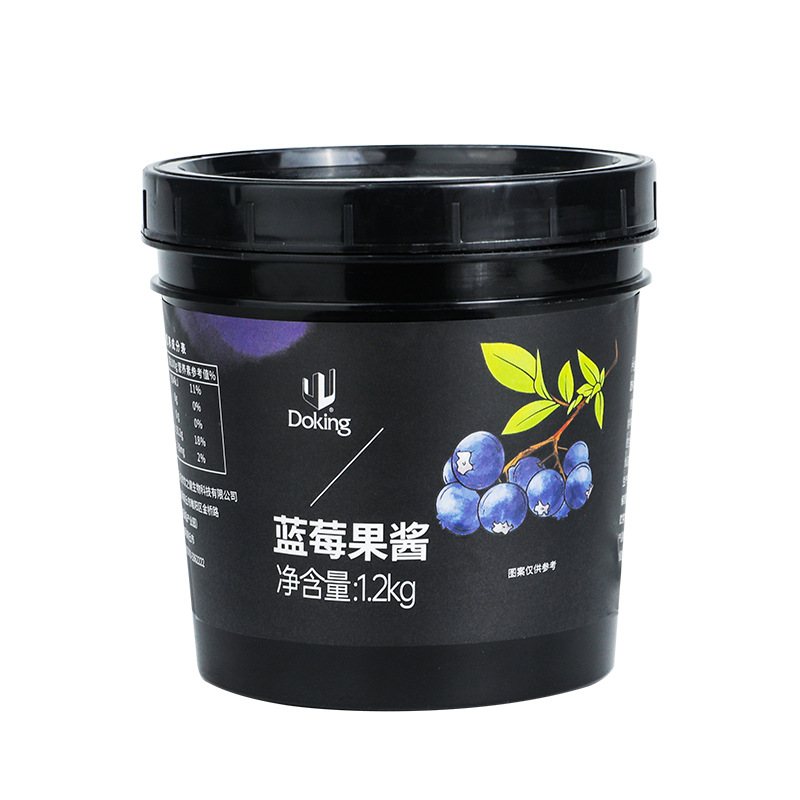 Dunhuang blueberry jam 1.2kg milk tea dessert with pulp and fruit grains commercial smoothie shaved ice fruit tea blueberry sauce