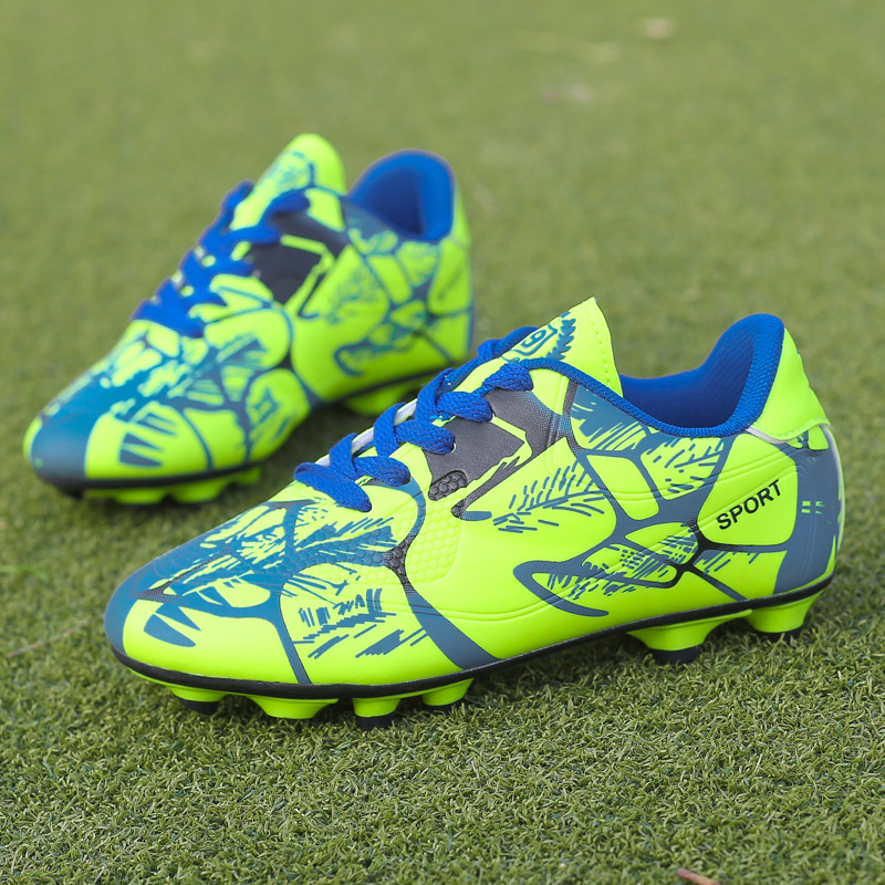 Cross-Border 4445 Large Size Long Spike Kidsren's Football Shoes Outdoor Primary and Secondary School Students Training Shoes Youth Sports Shoes Batch