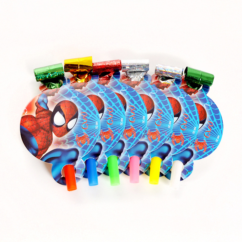 Cross-border in stock Children's Party Dragon Blowing Birthday Party Funny Blowing Roll Whistle Party Supplies Props Horn