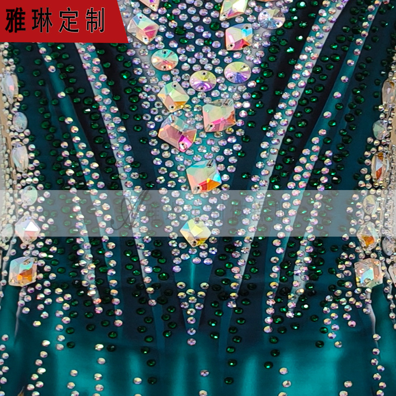 Yalin Artistic Gymnastics Suit, Competitive Aerobics Gymnastics Suit, New Skirt, Figure Skating and Synchronized Swimming Competition Suit