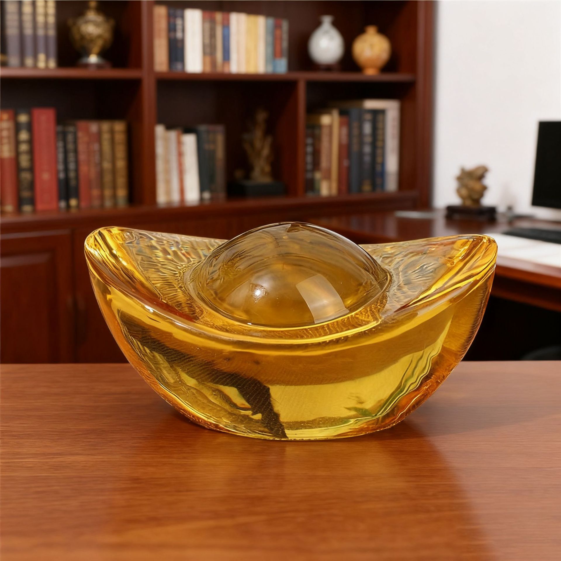 Source Factory Crystal Small Ingot Glass Ornaments Housewarming Office Front Desk Buddha Gifts Citrine Ornaments