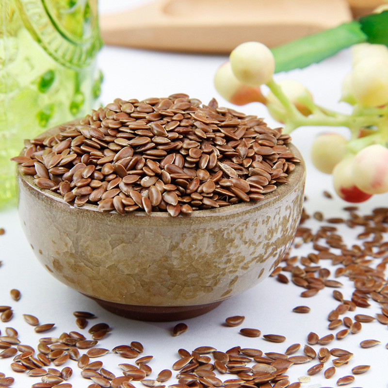 Inner Mongolia brown brown flaxseed wholesale authentic gold flaxseed cooked flaxseed flaxseed genuine goods