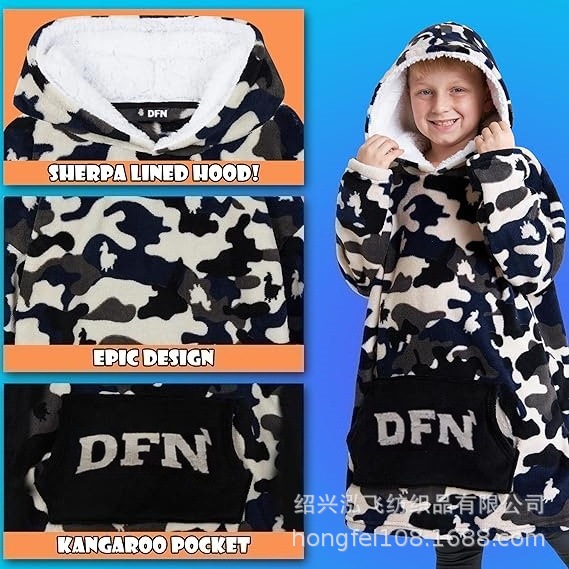 Ленивые вещи, плед-худи для мальчиков, подростков, ленивых людей, носимые пледы, удлинённые ленивые вещи