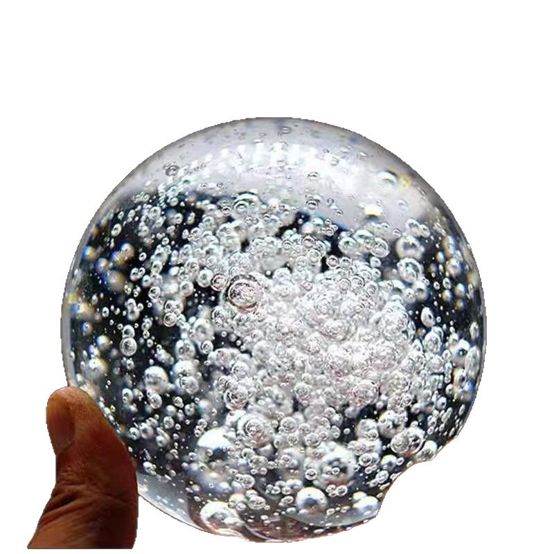 Crystal Bubble Ball Disc Landscape Rockery Office Flowing Water Fountain Ornaments Home Decoration Glass Ball Crystal Crafts