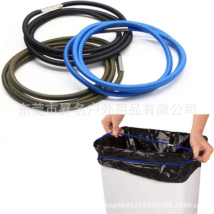 Мешок для мусора с фиксированным эластичным шнуром противосыпящийся фиксированный эластичный шнур