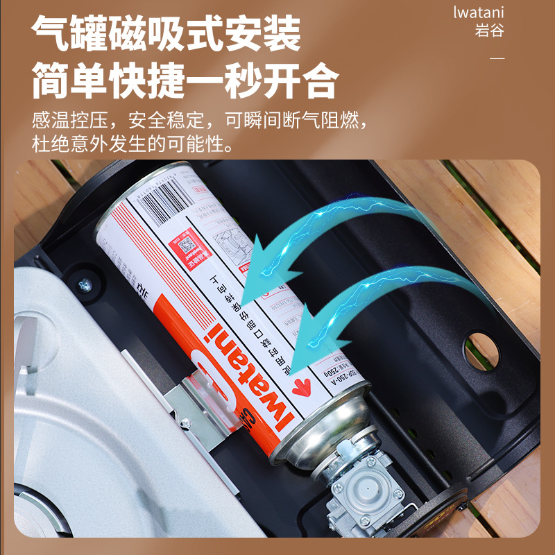 Iwatani Cassette Stove Zb-29S Cassette Stove Outdoor Portable Gas Stove Picnic Stove Cassette Stove Cassette Stove
