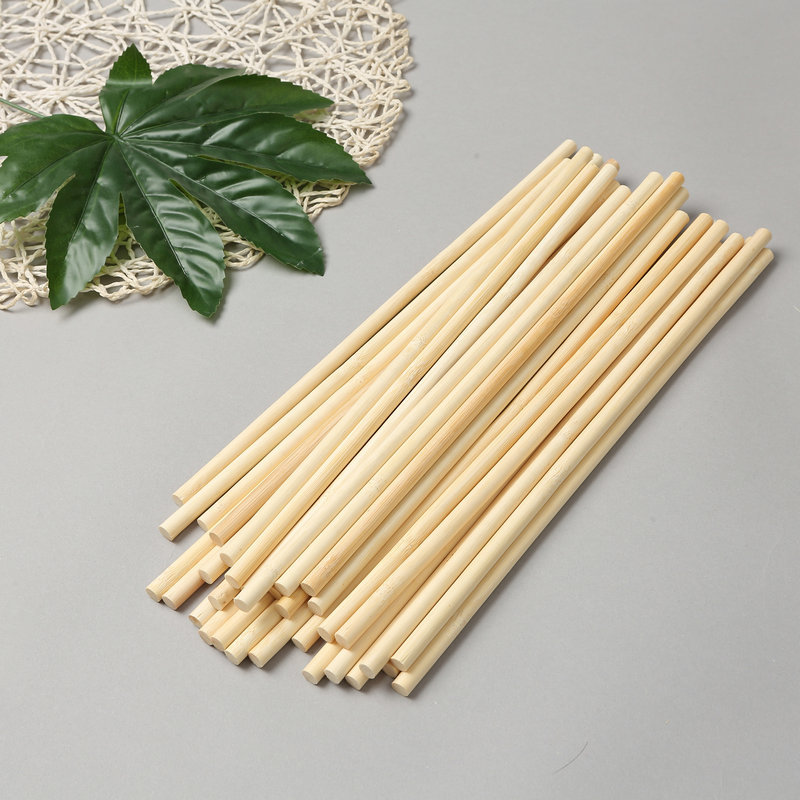 Entity manufacturers bamboo stick 8mm funny cat round stick bamboo stick assembled model birdcage material can be fixed lantern pole drilling