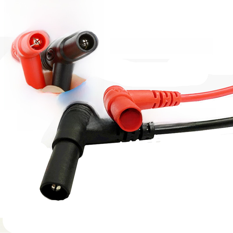 Universal Pen Alligator Clip Silicone Voltage Stabilizer Test Line Banana Plug DC Power Connection Line 4mm Capacitor Clip