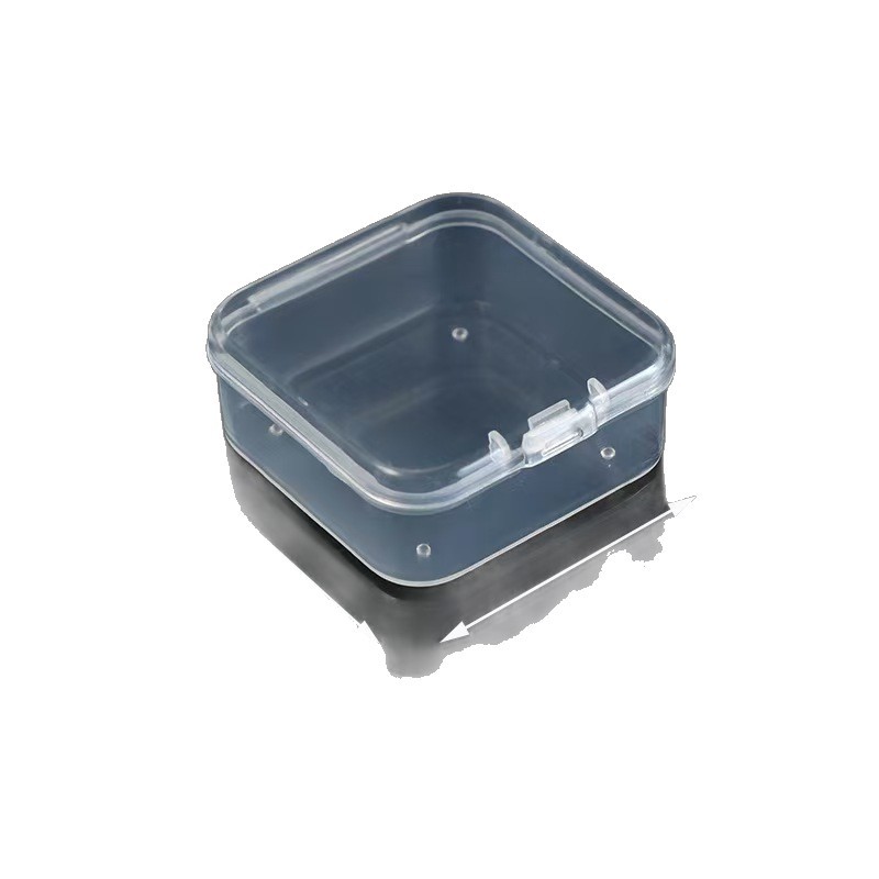 Plastic Box, Square Transparent Box, Earbud Packaging Box, Bean Storage Box, Jewelry Storage Box, Desktop Storage Box