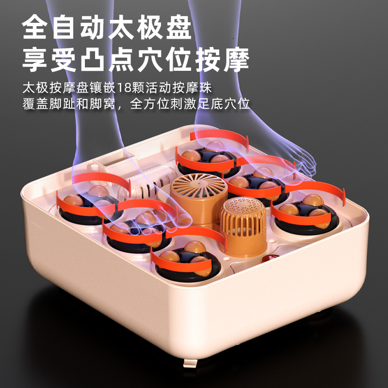 New Folding Footbath Electric Massage Portable Home Intelligent Heating Constant Temperature Fully Automatic Insulated Footbath Bucket