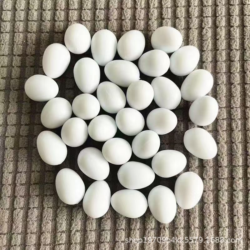 Plastic Solid Egg Artificial Pigeon Egg Fake Egg Pigeon Farm Special 34Mm*24Mm Size Plastic Fake Egg