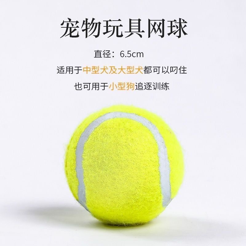 Dog Toys Stretch Tennis Small and Medium Dogs Bite Resistant Toys Rubber Training Ball Pet Supplies
