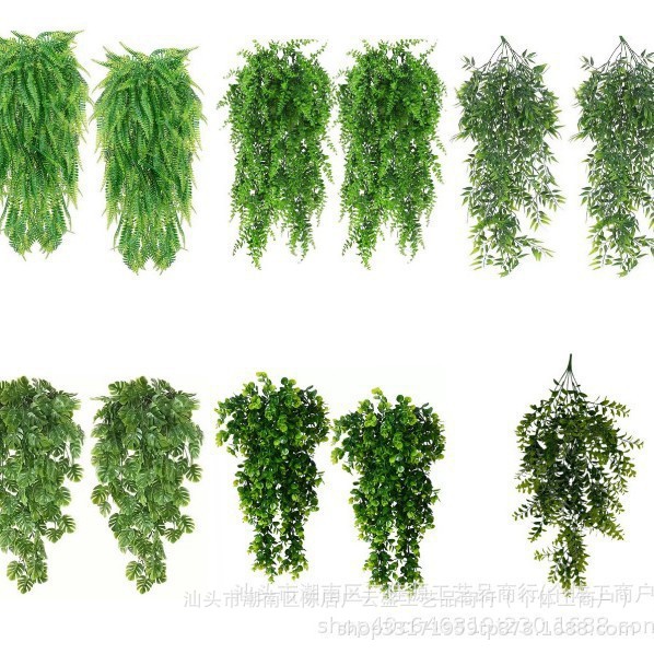 Искусственные настенные зеленые растения, персидская трава, декоративные цветы