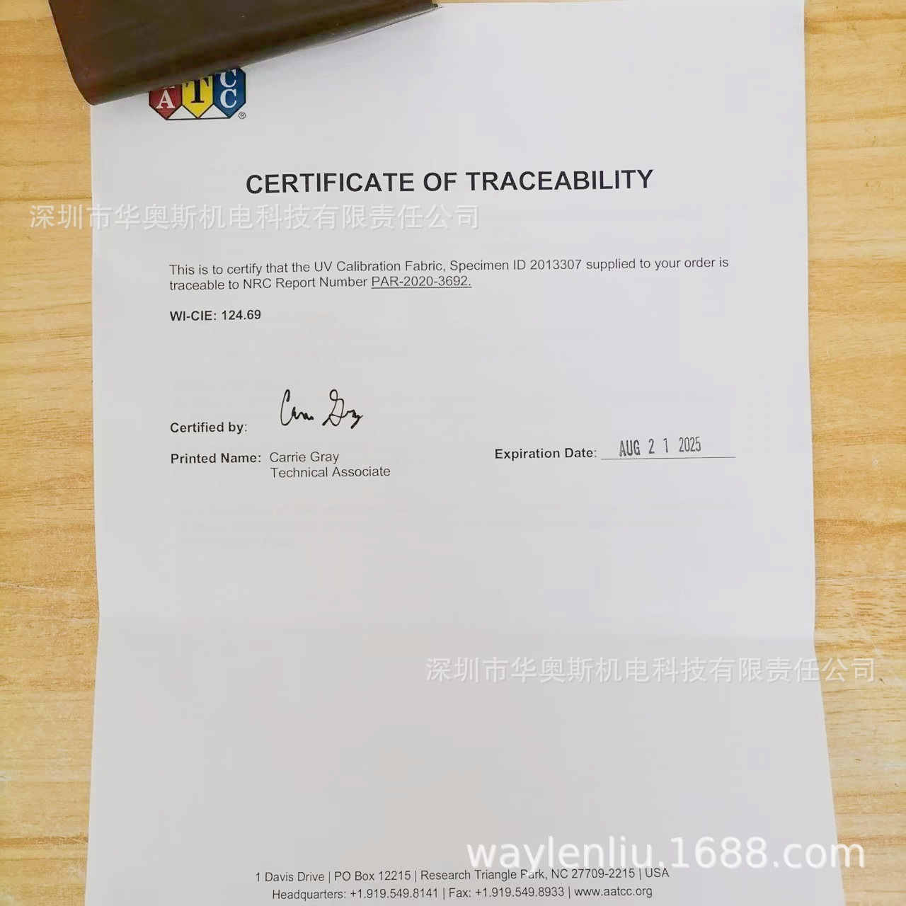 Aatcc Uv Calibration Fabric Textile Uv Calibration Standard Uv Calibration Fabric