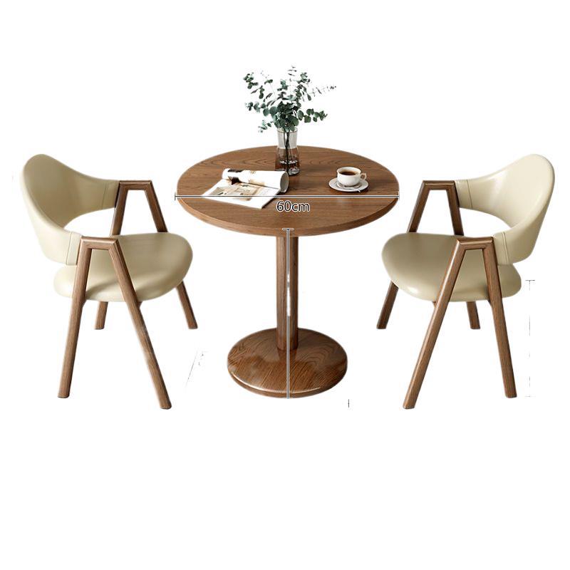 Casual Table and Chair Simple Casual Small Apartment Reception Negotiation Table and Chair Milk Tea Coffee Shop Balcony Small Round Table Balcony