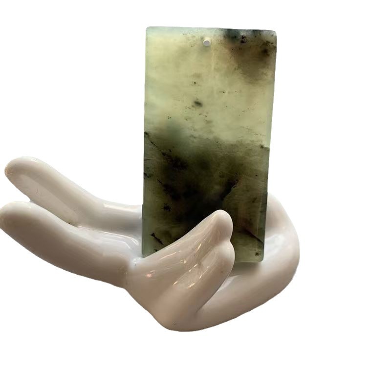 Natural jade nothing brand pendant ink brand pendant manufacturers wholesale clear sale Chinese beautiful square pendant