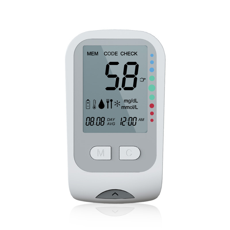 Foreign Trade English Household Fully Automatic Blood Glucose and Blood Pressure Meter Three-In-One Blood Sugar and Uric Acid Blood Glucose Meter Cholesterol Cross-Border