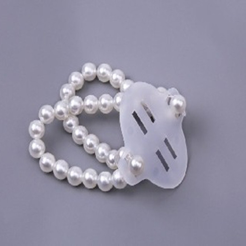 Beaded Hand Flower Bride Wedding Wrist Flower Pearl Flower Wrist Wreath Bridesmaid Sister Bracelet Flower Lace Hand Torthen