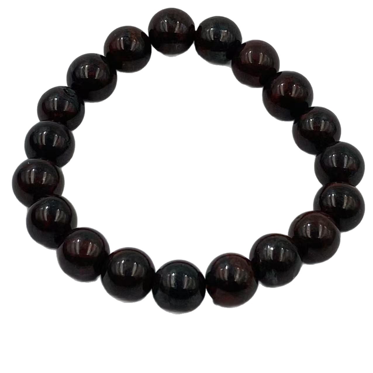 Wholesale Bloodstone Bracelet Unisex Style 10mm Single Circle Meteorite Red Bracelet Promotional Gift