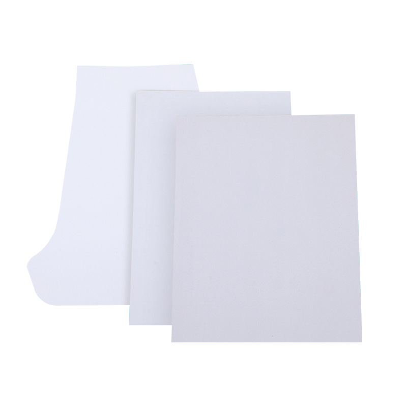 Cross-border Pants Lined Cardboard Clothes Cardboard T-Shirt Round Neck Clothing Wrapping Paper Double-sided White Card Cardboard