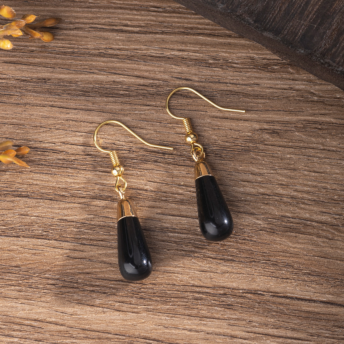 Zhuhang Jewelry Cross-Border Popular Natural Crystal Earrings Amethyst Lapis Lazuli High-End Earrings Wholesale