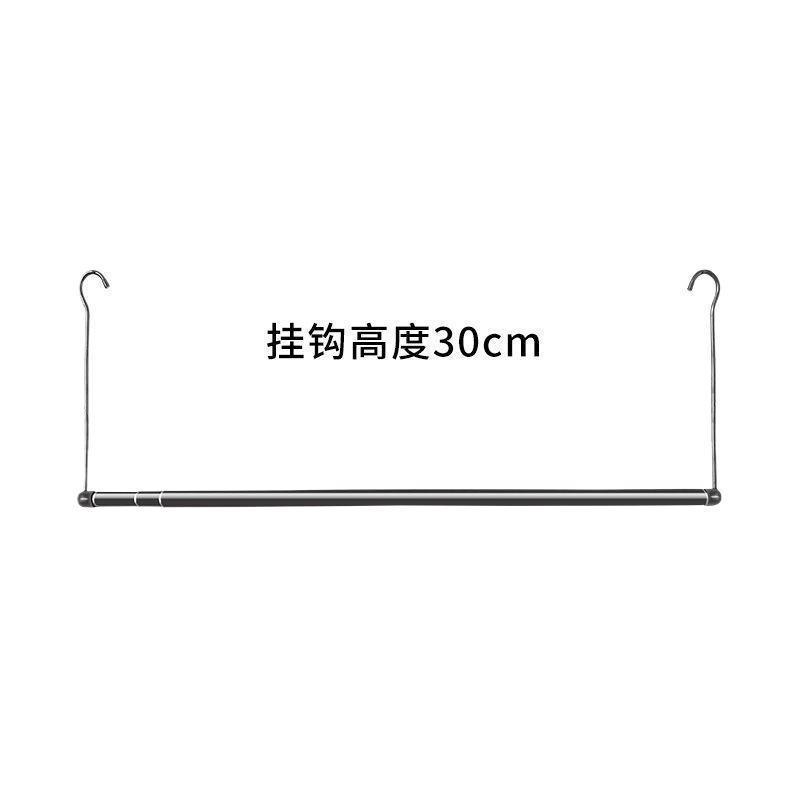 Quilt Drying Rack for Home Indoor Balcony Clothes Drying Rod Telescopic Anti-Theft Net Clothes Drying Rack Single Rod Quilt Drying Rack