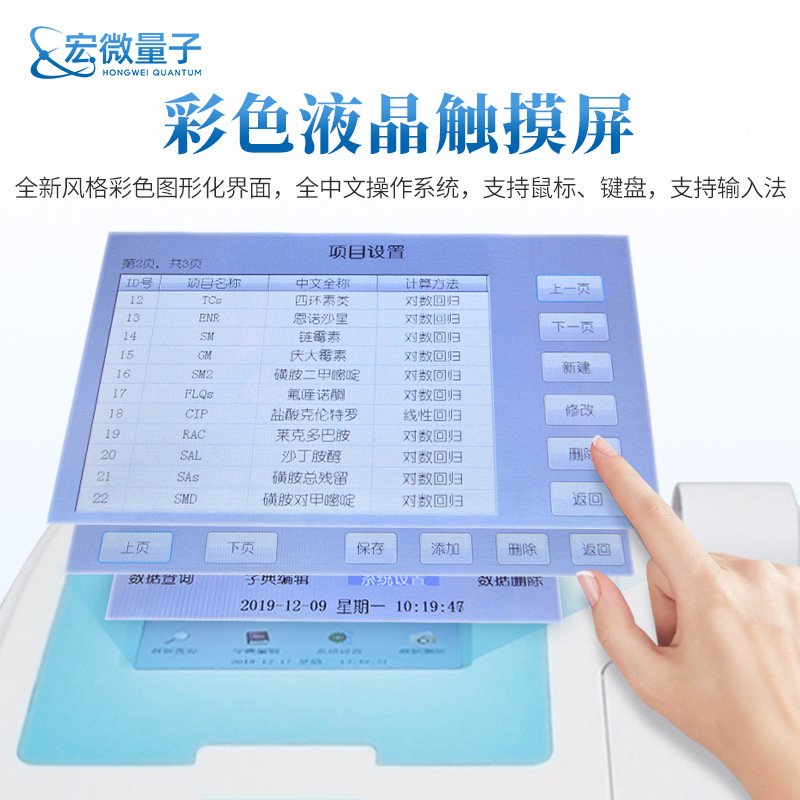 多功能酶标仪酶联免疫分析仪全屏显示96孔整板酶标分析设备