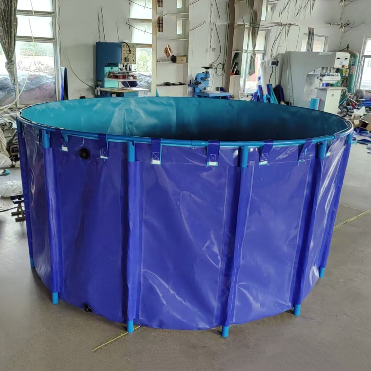 Pvc Canvas Fish Pond, Thickened and High-Density Fish Farming Pond for Home Use Outdoors, Foldable and Thickened Assembly Water Storage Tank