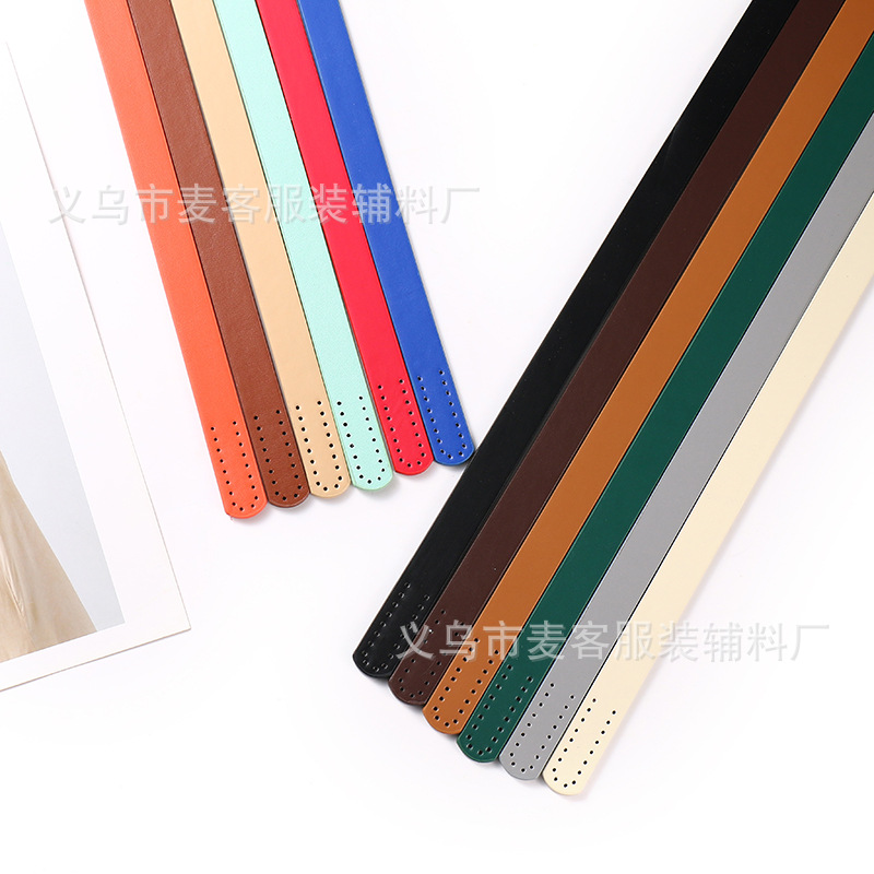 X PU porous threading handle handbag with handle DIY handmade bag gift box accessories 22g