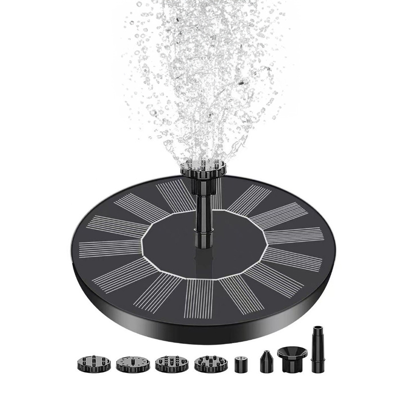 Solar Small Garden 130 Solar Fountain Outdoor Pool Bird Bath Floating Solar Water Fountain