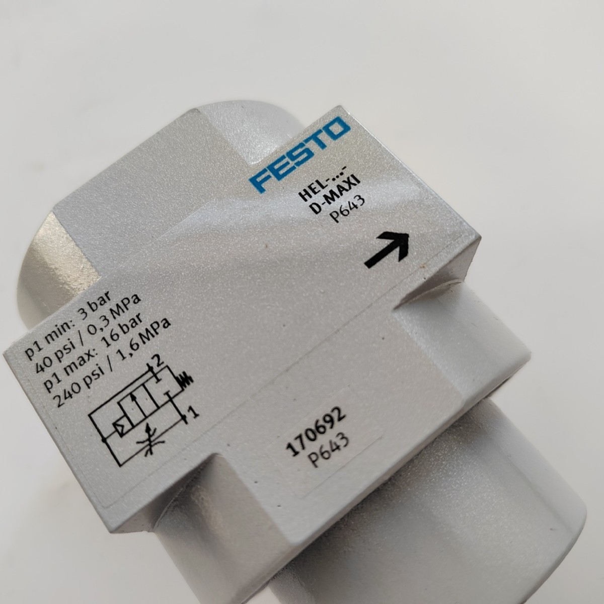 German Festo Switch Valve Hel-D-Maxi 170692
