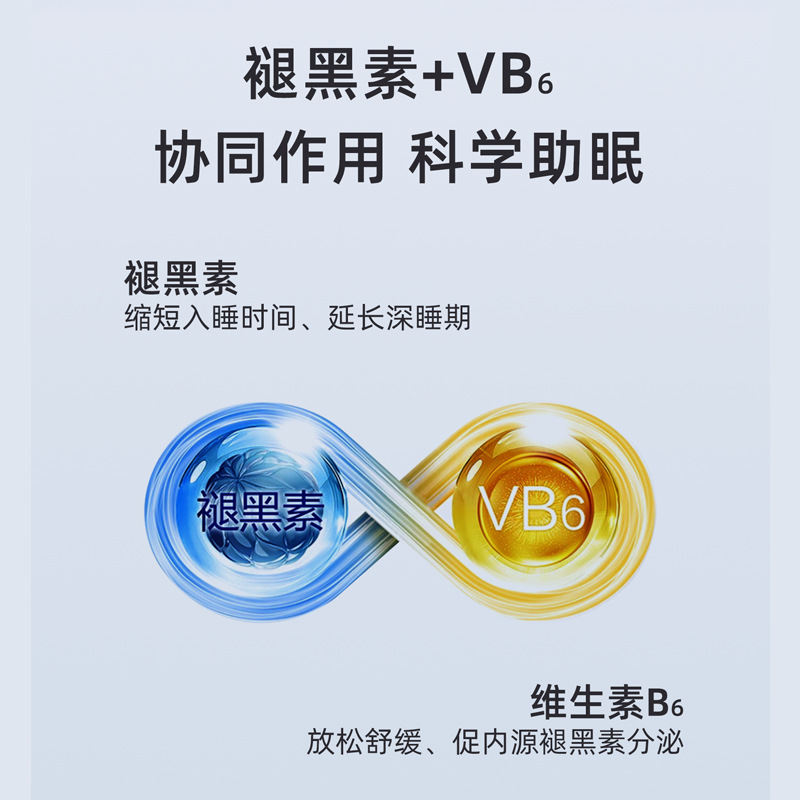 Melatonin Sleep Tablets Blue Hat Vitamin B6 Fast Sleep Aid 30Oem Customized Dropshipping